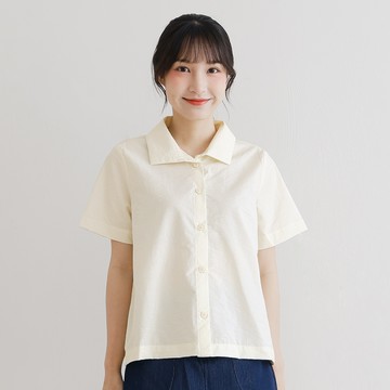 a la sha 簡約短袖襯衫
