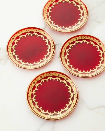 Oro Bello Bread Plates, Set of 4