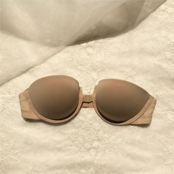 wrj boutique 奇跡前扣式日系婚紗禮服抹胸無肩帶文胸聚攏前扣