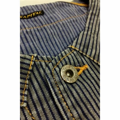 KAPITAL キャピタル　ヒッコリーストライプコットンジャケット KAPITAL キャピタルヒッコリーストライプコットンジャケット