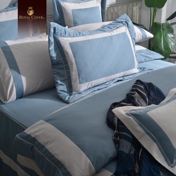 【好傢在】Royal Cover 360織長纖棉素色寢飾｜德弗特 - 煙霧綠 七件式床罩組-特大