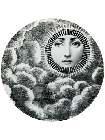 Fornasetti - face print plate - unisex - One Size - White