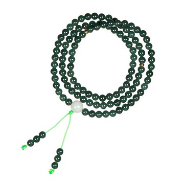 【正佳珠寶】翡翠 高品冰種藍水翡翠 6mm 108顆轉運珠 天然A貨