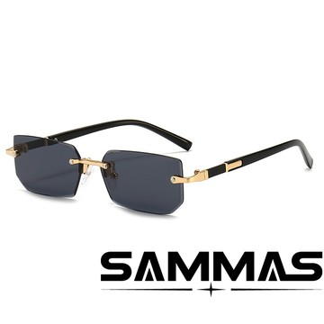 【SAMMAS】最高品質 現貨實拍 嘻哈 無框 鏡框 11色可選 細框眼鏡 無框眼鏡 斯文敗類 造型 rapper同款