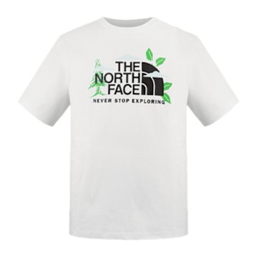The North Face 北臉 短袖上衣 男 女 中性 亞規 U RLX PLANET SCENE SS TEE 白 NF0A8D7WFN4