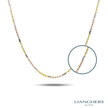【良和珠寶】14K三色項鍊 K金項鍊 14K金 三色 素鍊