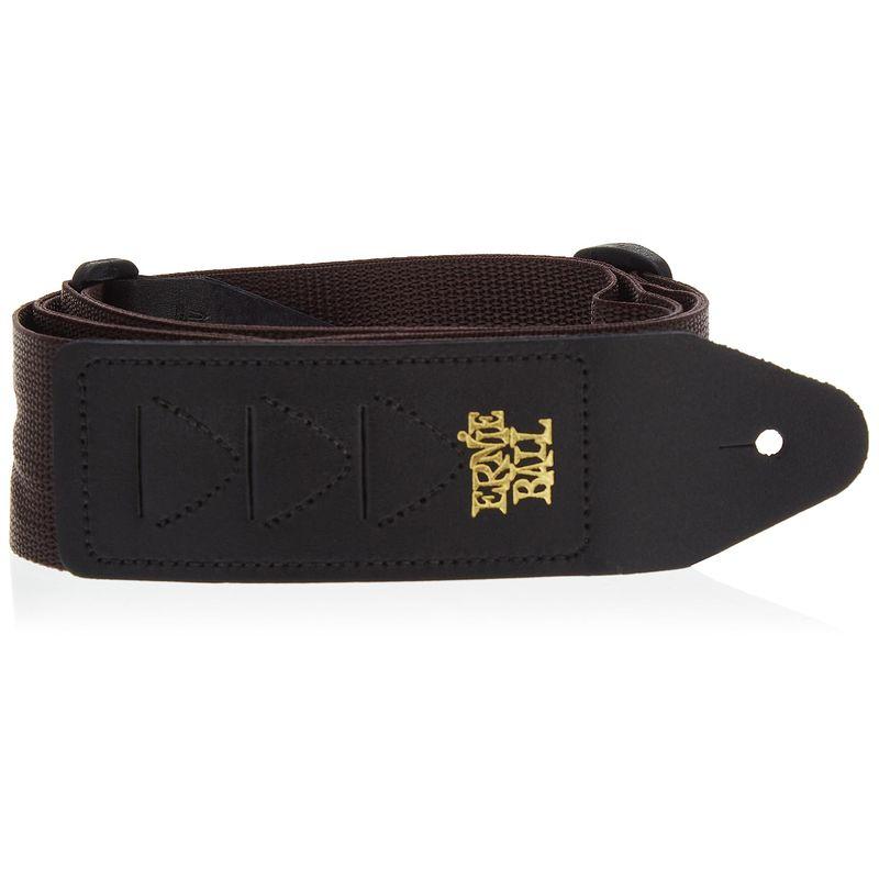 ERNIE BALL ギターストラップ ブラウン PICKHOLDER STRAP BROWN ピックホルダー付ストラップ