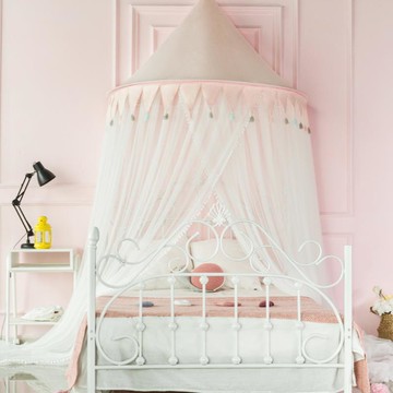 公主風吊頂免安裝床幔男女孩雙人蚊帳2021年新款防摔宿舍用家用