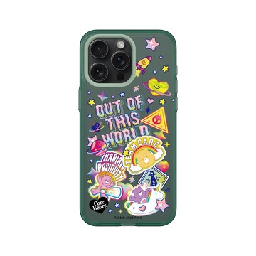 iPhone 15 Pro Max Clear 憂墨綠 - Care Bears - Care Bears 貼紙集