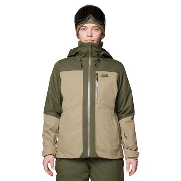 Mountain Hardwear Firefall Trifecta Jacket 兩件式防水化纖連帽外套 女款 深松綠/滑坡青 #2134751
