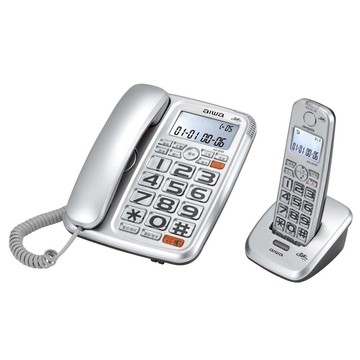 Aiwa 愛華 助聽無線電話 AG-8099 超大按鍵 緊急求救電話 來電去電報號