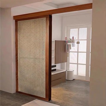 免運熱銷 可開票 茶樓手工藤編移門民宿木門吊頂藤門屏風餐廳藤門衣柜藤門折疊藤門 快速出貨