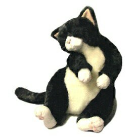 日本Cuddly擬真手工黑灰虎斑貓咪_染五郎~表情生動質感超群!!