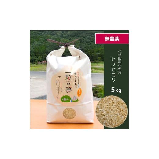 ふるさと納税 山口県 美祢市 無農薬・化学肥料不使用 ヒノヒカリ(玄米) 5kg