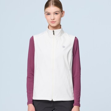 【WILDLAND荒野】女彈性超輕三層山旅機能背心北歐白