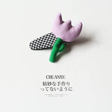 川野康乃馨發夾女側邊2022年新款氣質發卡搞怪可愛劉海夾夾子頭飾