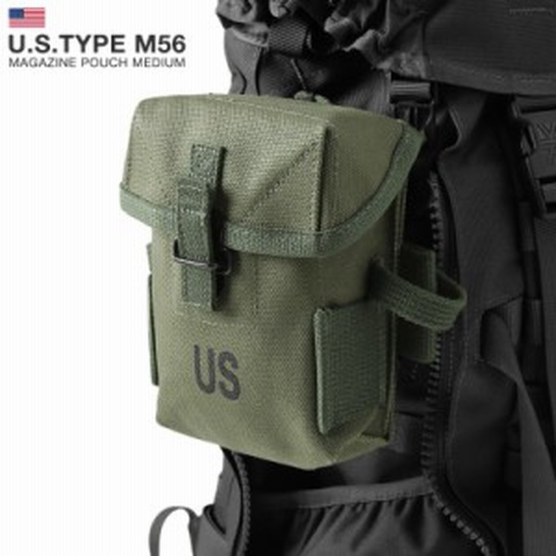 ミリタリー ポーチ / 新品 米軍 U.S.TYPE M56 MAGAZINE AMMO POUCH 