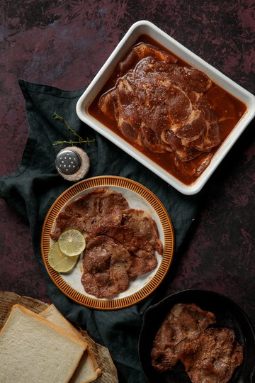 【醃漬】鐵板燒肉片 (500g)