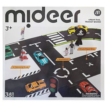 mideer 雙面場景軌道拼圖  1盒  38PCS