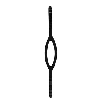 AQUATEC 矽膠面鏡帶 - 黑色 無毒矽膠材質 潛水設備CE認證  580 x 20mm