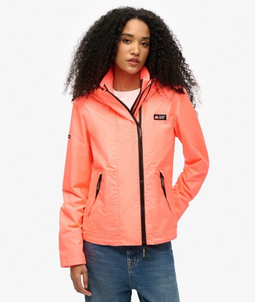 Superdry Women's Hooded Mountain Windbreaker Jacket Cream Size: 8