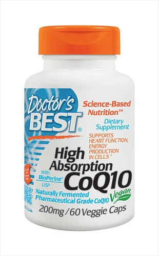 Doctor's Best High Absorption CoQ10 with BioPerine 200 mg - 60 Veggie Caps