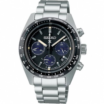 SEIKO 精工錶 Prospex SPEEDTIMER 太陽能計時手錶 V192-0AF0D(SSC819P1)-39mm-黑面鋼帶【刷卡回饋 分期0利率】【APP下單點數13倍送】