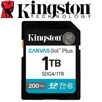 Kingston 金士頓 1TB SDXC SD U3 V30 記憶卡 SDG4