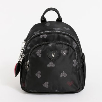 PLAYBOY - 後背包  Heartbeat系列 - 黑色