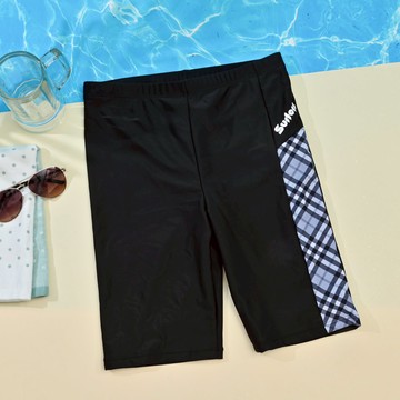 TK527-超彈及膝泳褲-黑