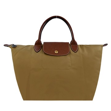 [平輸版]LONGCHAMP LE PLIAGE原創系列短把手提水餃包(中/沙漠)真品平輸
