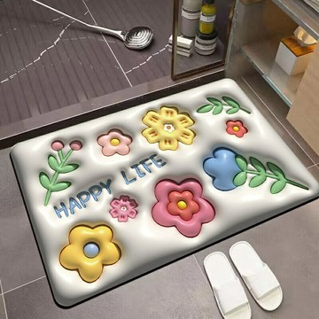 【4%點數】3D立體軟硅藻 立體硅藻泥地墊 立體膨脹風 3D錯覺印刷 硅藻土地墊 矽藻土地墊 硅藻泥軟地墊軟 硅藻土地墊【Love Shop】【限定樂天APP下單享點數回饋】