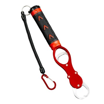 剪鉗 控魚器 鋁合金控魚器 帶秤釣魚控魚器 魚夾 抓魚器 單手操作 不傷魚 附失手繩 釣魚裝備