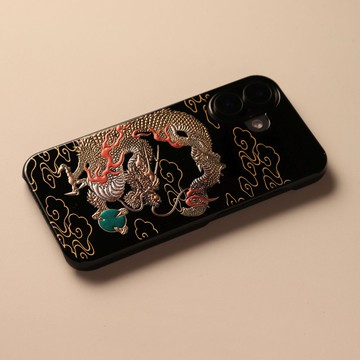 蒔繪 iPhone 保護殼 iPhone17 系列 / iPhone Air 高蒔繪 雲龍 山中漆器