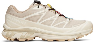 Salomon 黄褐色 & 米色 XT-6 GORE-TEX 运动鞋