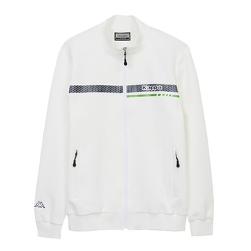 KAPPA義大利精典舒適吸濕排汗針織外套  白 331U7KW001