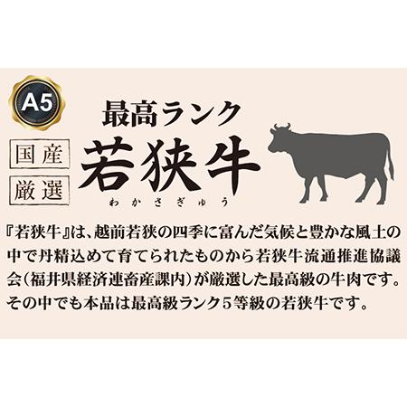 ふるさと納税 若狭牛上切り落とし（モモ・カタ・バラ）（A5ランク）　300ｇ 福井県越前市