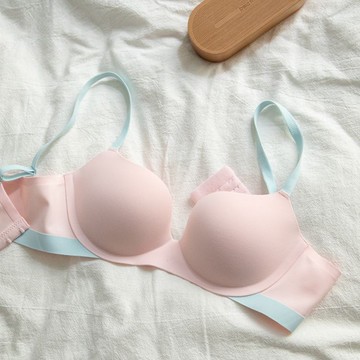 【唯家】臺灣出貨 內衣 2025新款 簡約 無痕孽緣 多巴胺內衣 小胸聚攏 防下垂 側收副乳 舒適透氣 文胸罩