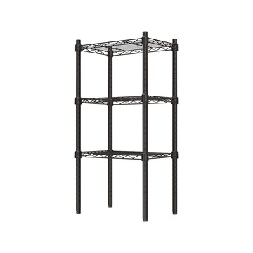 【Y HOUSE】45x30x90公分 輕型三層鐵架 鐵力士架 -烤漆黑