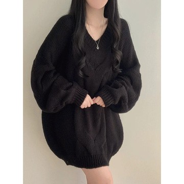 Codibook｜韓國 moodloveroom 寬鬆麻花編織長版針織外套［預購］針織衫 女裝