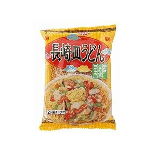 [創健社] 即席 長崎皿うどん 134g(めん100g、スープ17g×2)×3  国内産小麦100% の無かん水麺