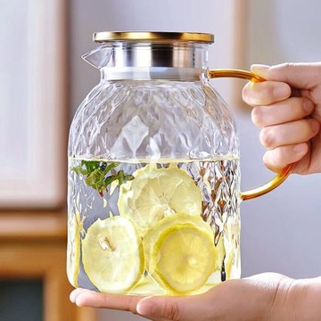 憶壺茶冷水壺玻璃耐高溫涼水壺白開水客廳家用大容量水杯套裝輕奢