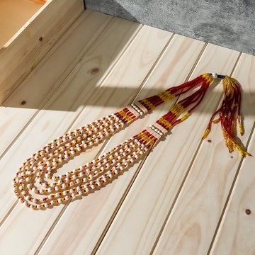 【原風藝站】太陽五層陶土圓珠長鍊 | 原住民 族服 台灣印象