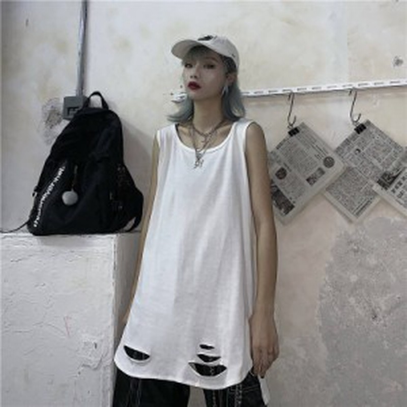 メンズタンクトップ ダメージ加工 重ね着 Tシャツ トップス インナー ロング丈 スリット入り レイヤード ロングタンクトップ ゆったり サ 通販 Lineポイント最大get Lineショッピング