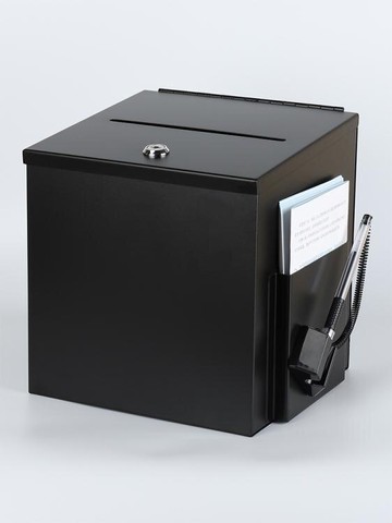 創意掛墻帶鎖意見箱 投訴建議選舉投票箱 奉獻捐款小箱投遞可愛 小山好物