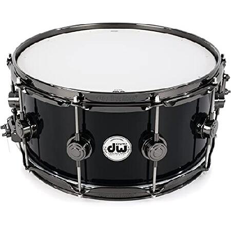DW Collector's Series Snare Drum 6.5 x 14 inch Gloss Black with Black Nickel Hardware 並行輸入品
