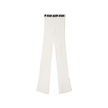 MSGM Kids 針織白色長褲