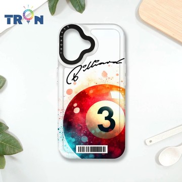 TRON IPHONE 16 玩撞球 防摔 MAGSAFE 磁吸 太空載具殼 透白 手機殼