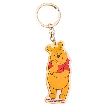 Disney 迪士尼 壓克力鑰匙圈 CA864-1  維尼托腮 黃色  1個