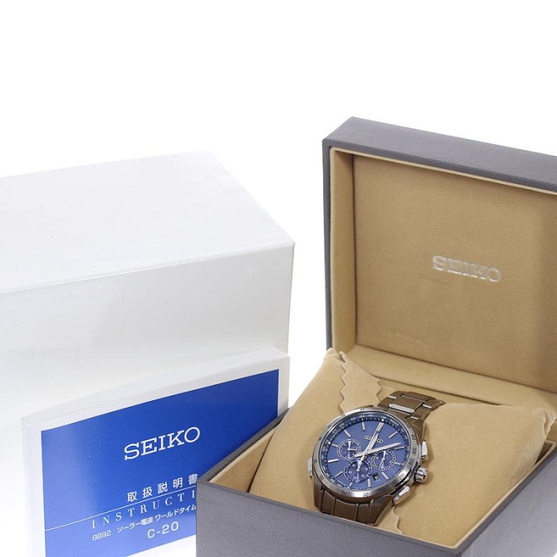 ☆箱付き【SEIKO】セイコー ブライツ フライト エキスパート SAGA191/8B92-0AB0 デイト ソーラー電波 メンズ |  LINEブランドカタログ